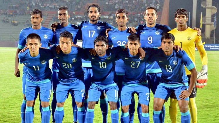 Indian Football team raking in FIFA 1
