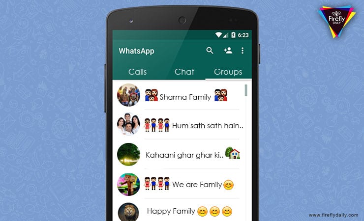 whatsapp family group names