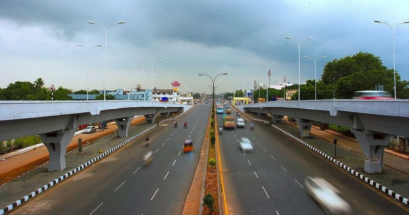 Flyover on Chennai’s GST Road 1