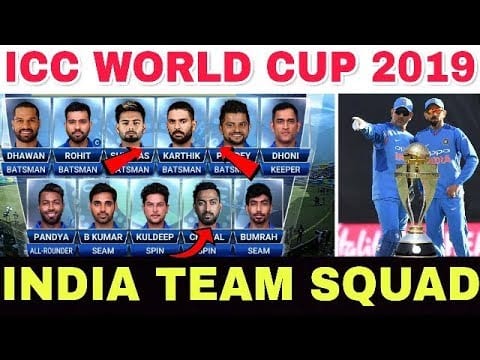 modified 2019 world cup team