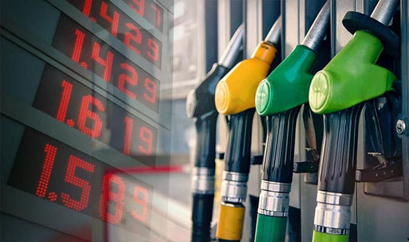 petrol diesel fuel prices UK 1022494