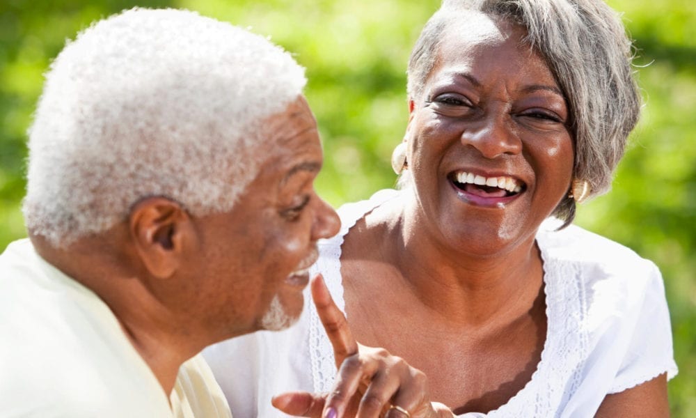 o HAPPY OLDER AFRICAN AMERICAN COUPLE facebook