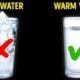 warm water