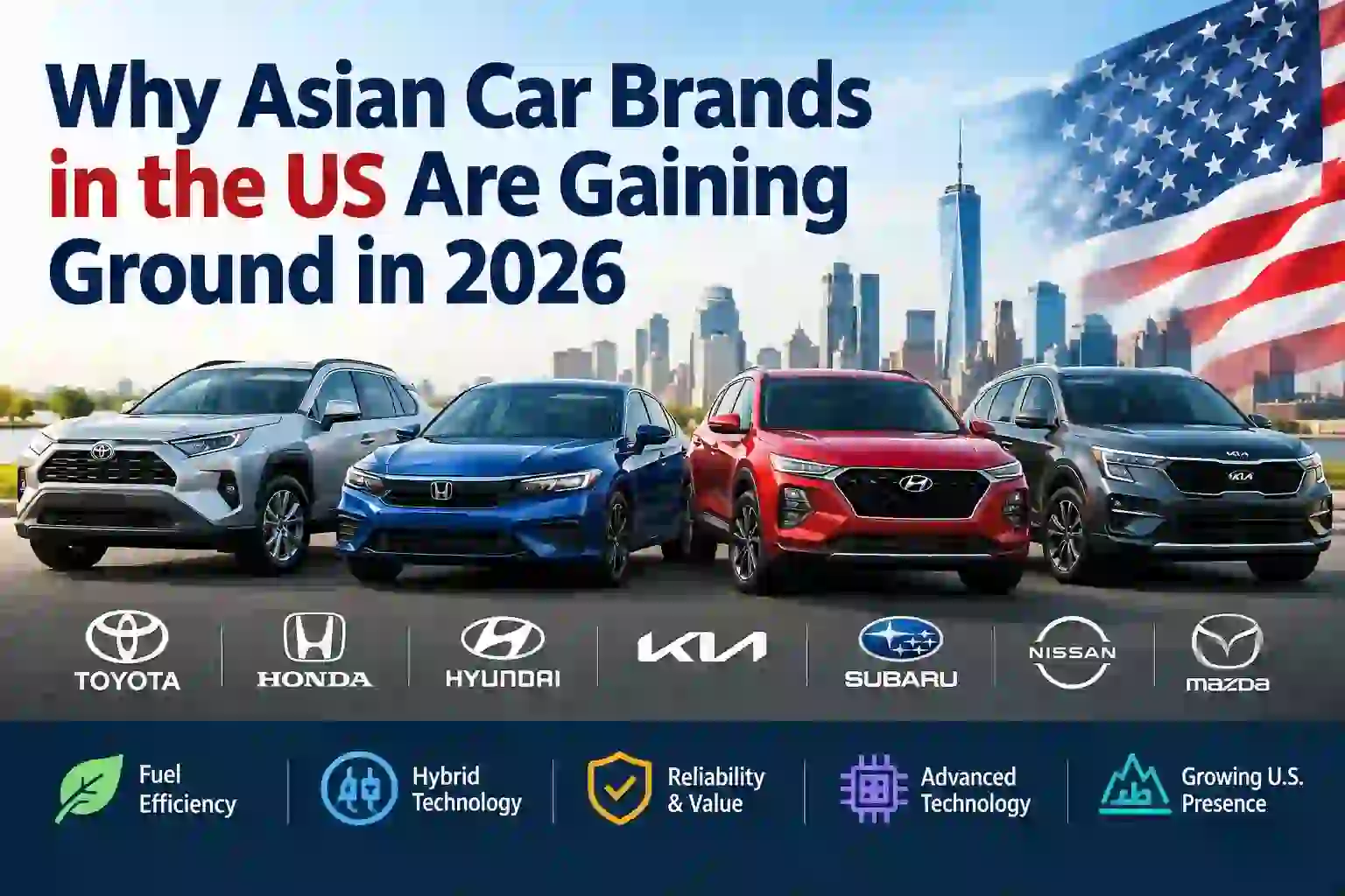 Why Asian Car Brands Are Gaining Ground in the U.S. Auto Market