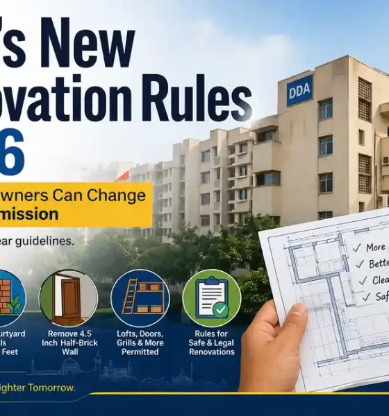 DDA New Renovation Rules 2026: Can You Remove a Wall or Raise Your Balcony?