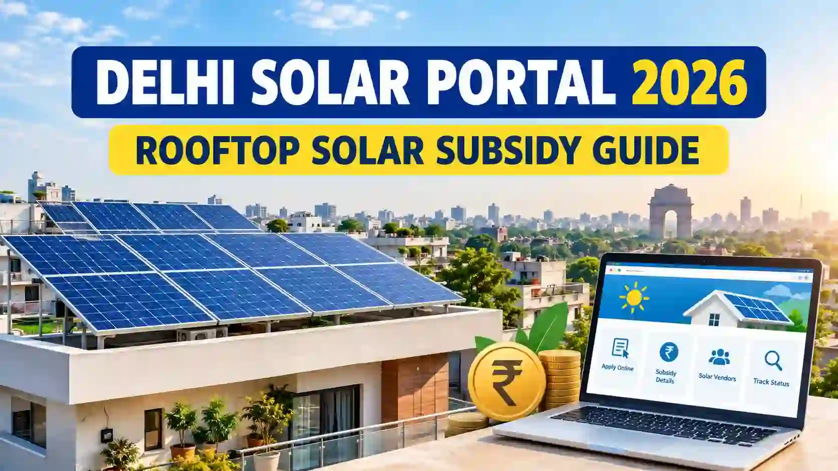 Delhi Solar Portal 2026: How to Apply for Rooftop Solar Subsidy