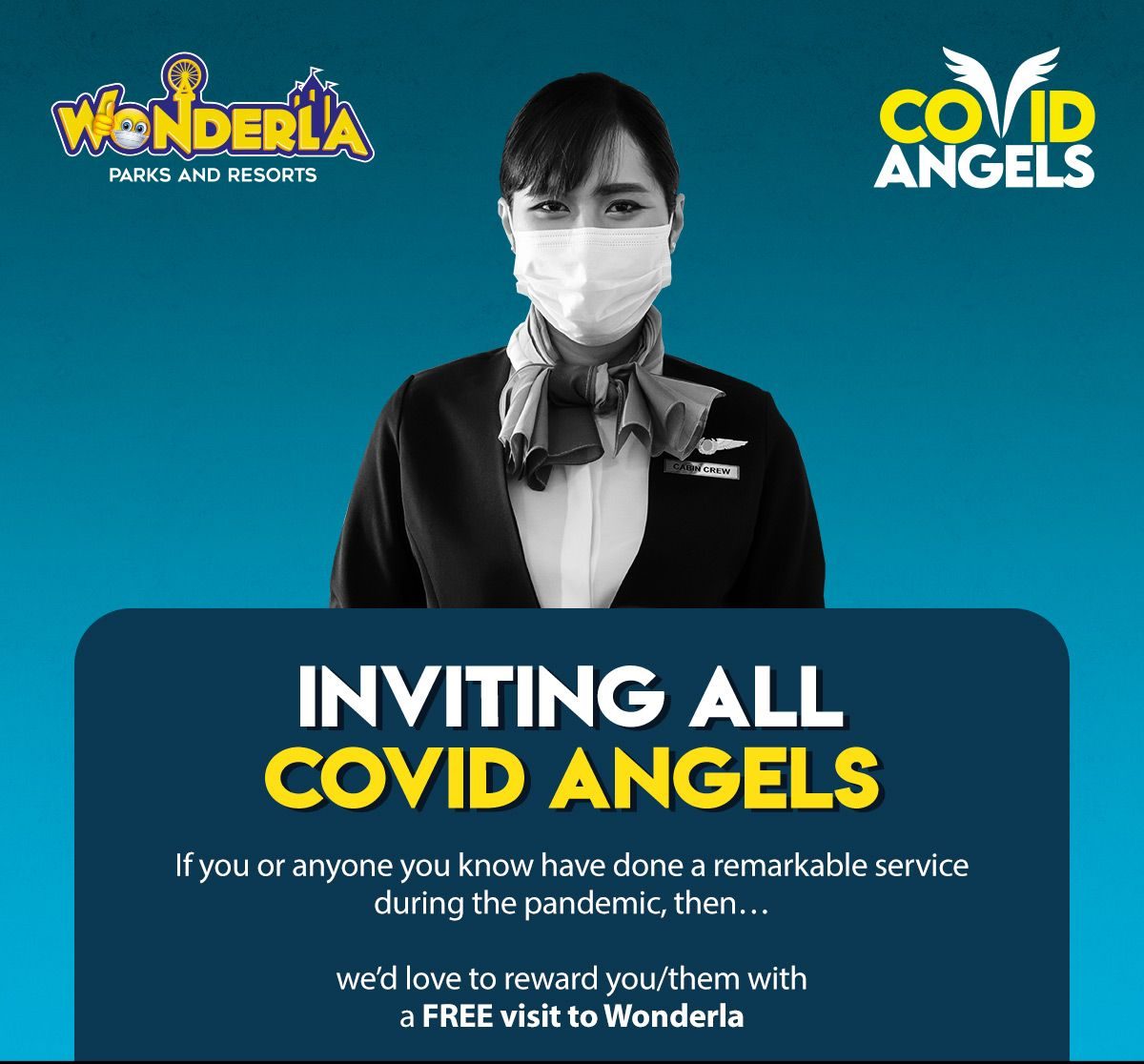 Covid Angels - New Initiative by Wonderla Holiday Ltd to Honour Frontline Workers