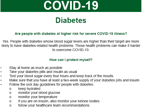 Covid-19 and Diabetes