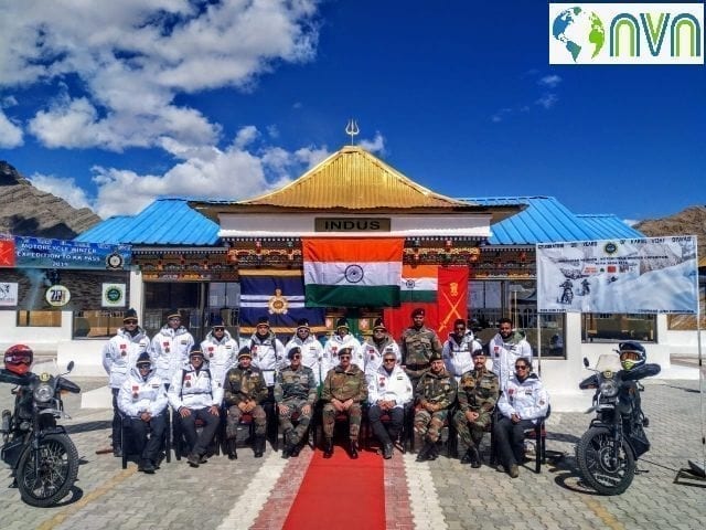 Flag off First Motorcycle Expedition to Karakoram Pass Flagged Off web