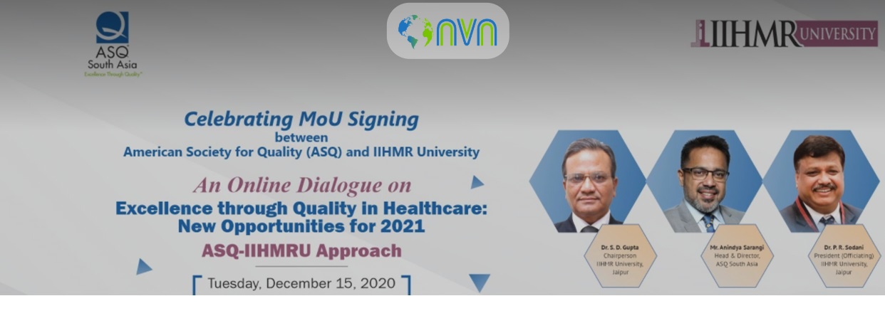 IIHMR University MoU with ASQ