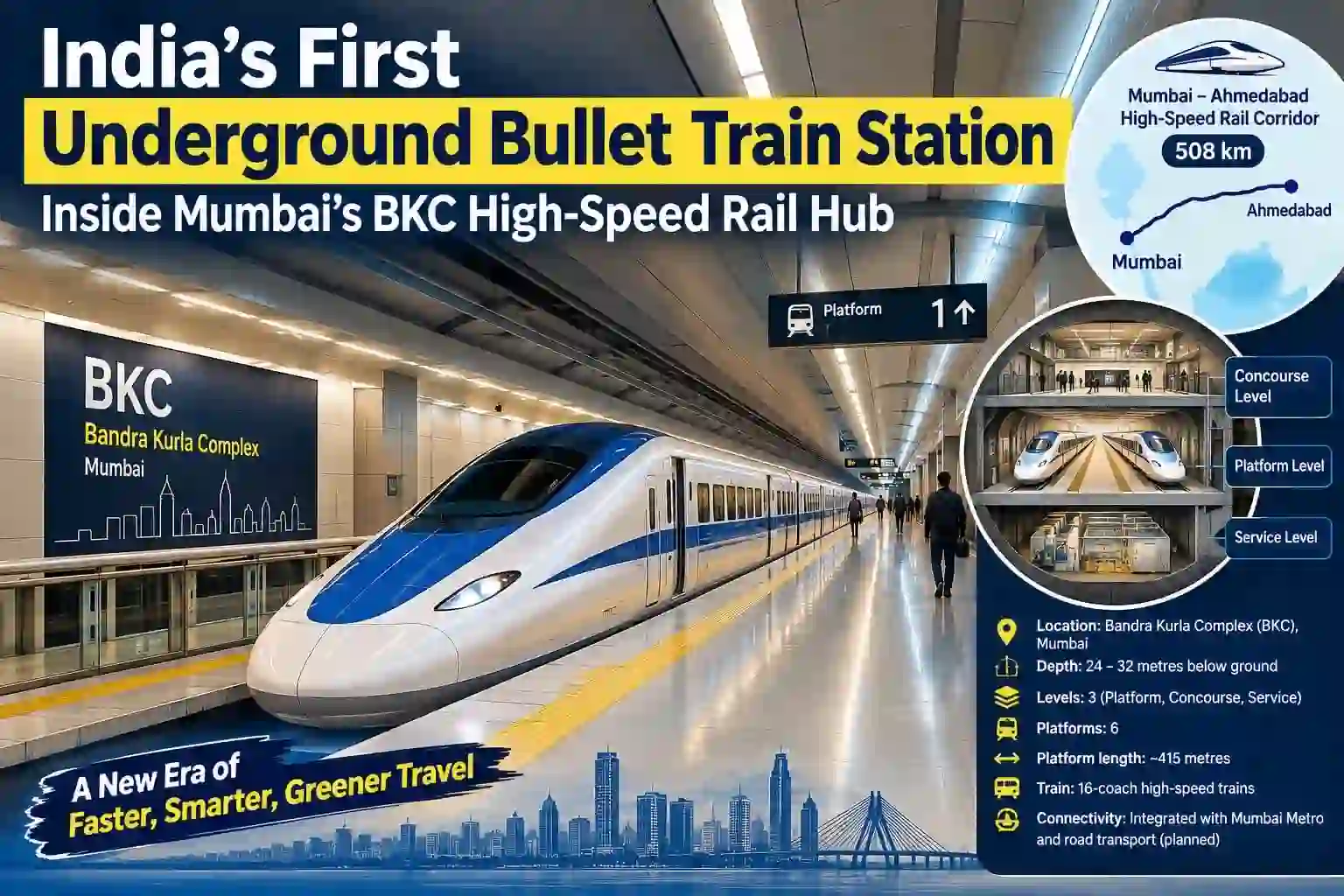 India’s first underground bullet train station: inside the BKC station transforming Mumbai’s High-Speed Rail Network
