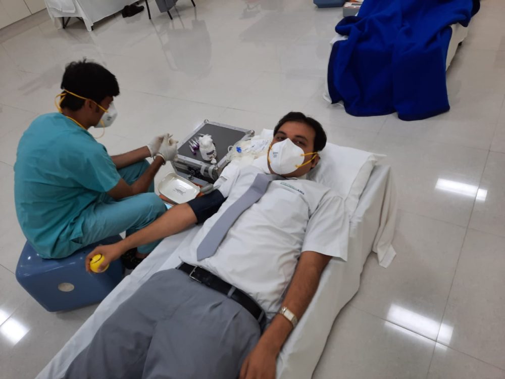 Blood Donation drive at Columbia Asia Referral Hospital