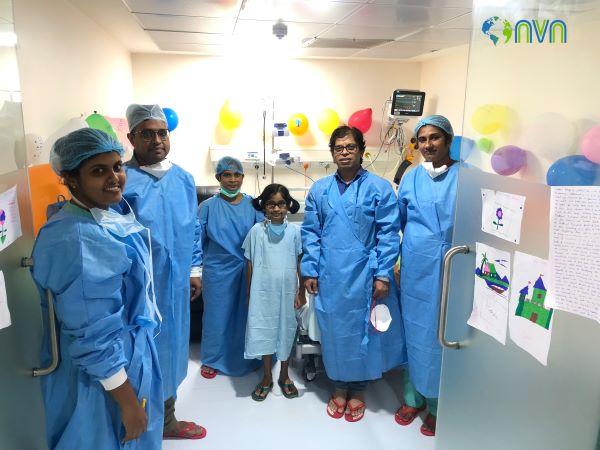 Prerna with doctors Team