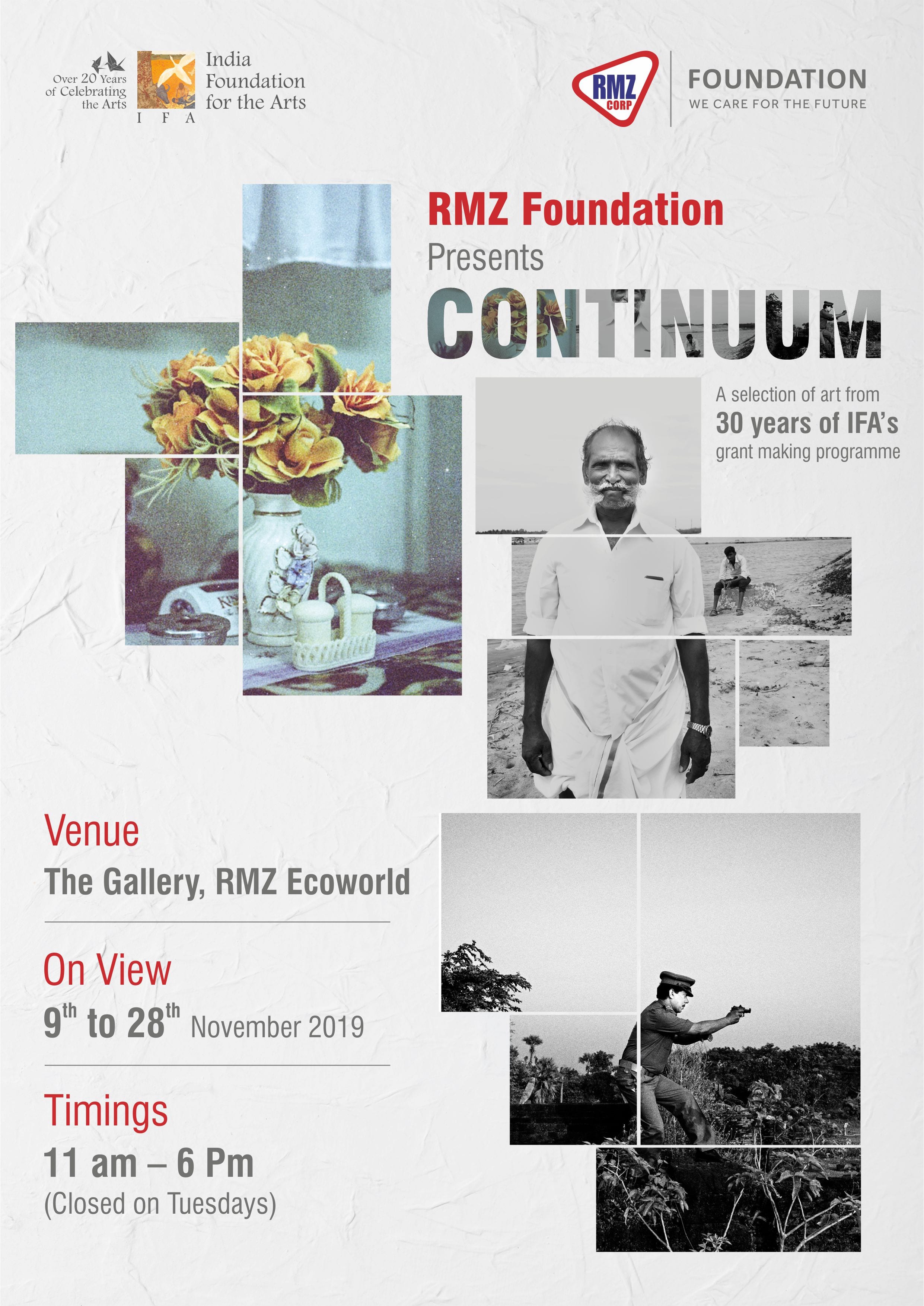 RMZ Foundation has collaborated with the India Foundation for the Arts IFA in presenting CONTINUUM