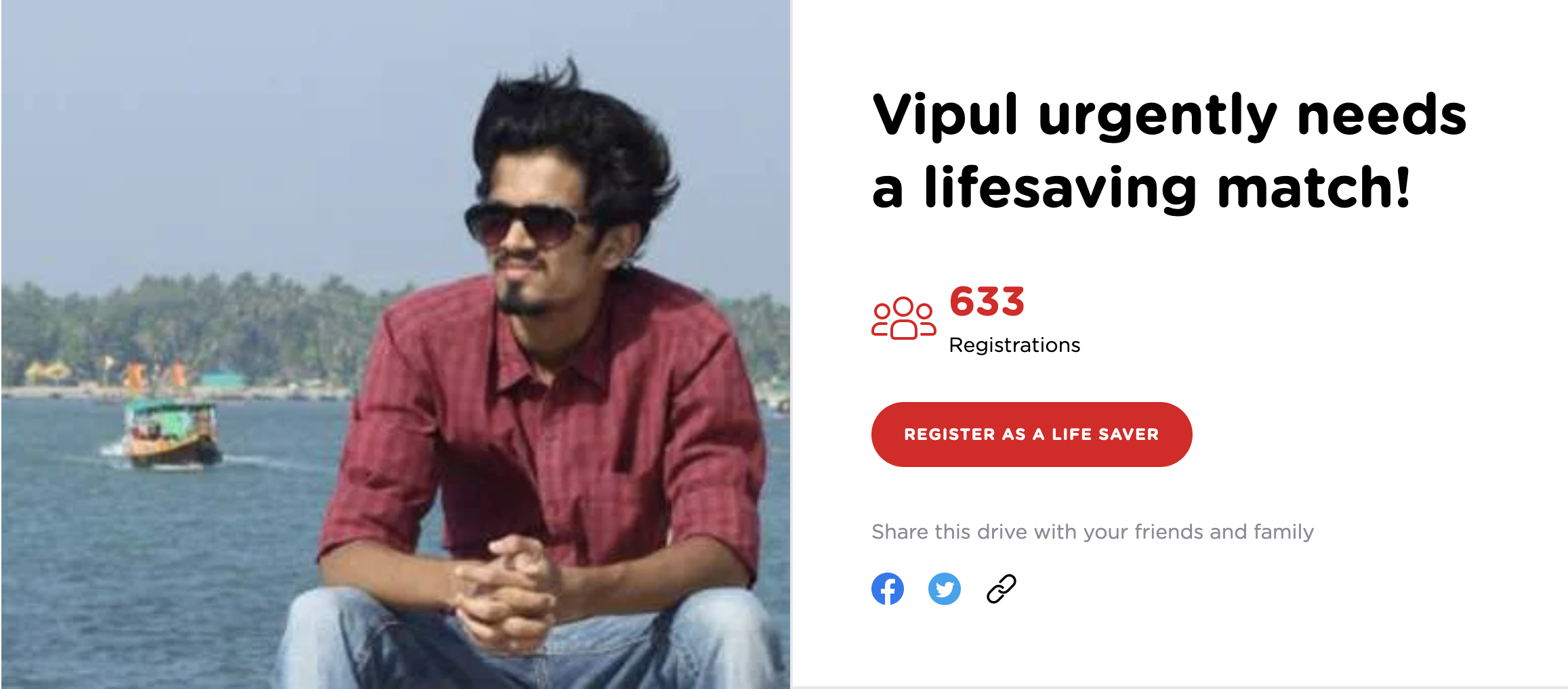 Mumbaikar (Vipul) looking out for a matching blood stem cell donor