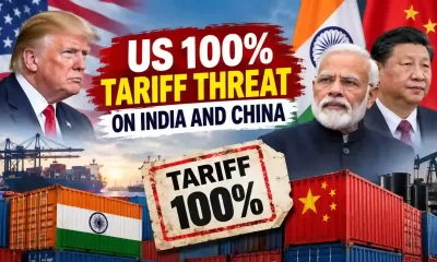 US 100% Tariff Threat on India and China: What Trump’s New Russia Sanctions Law Means