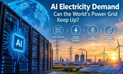 AI electricity demand from data centres and its impact on power grids, renewable energy and electricity supply.