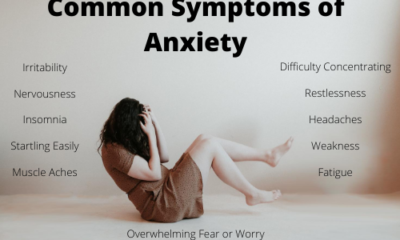 Common symptoms of anxiety
