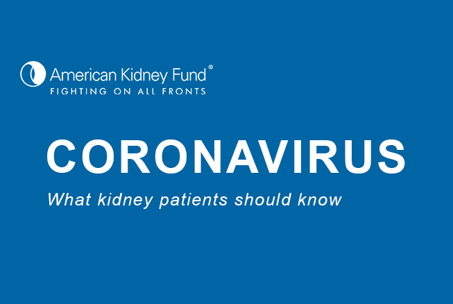 Coronavirus - What Kidney patients should know