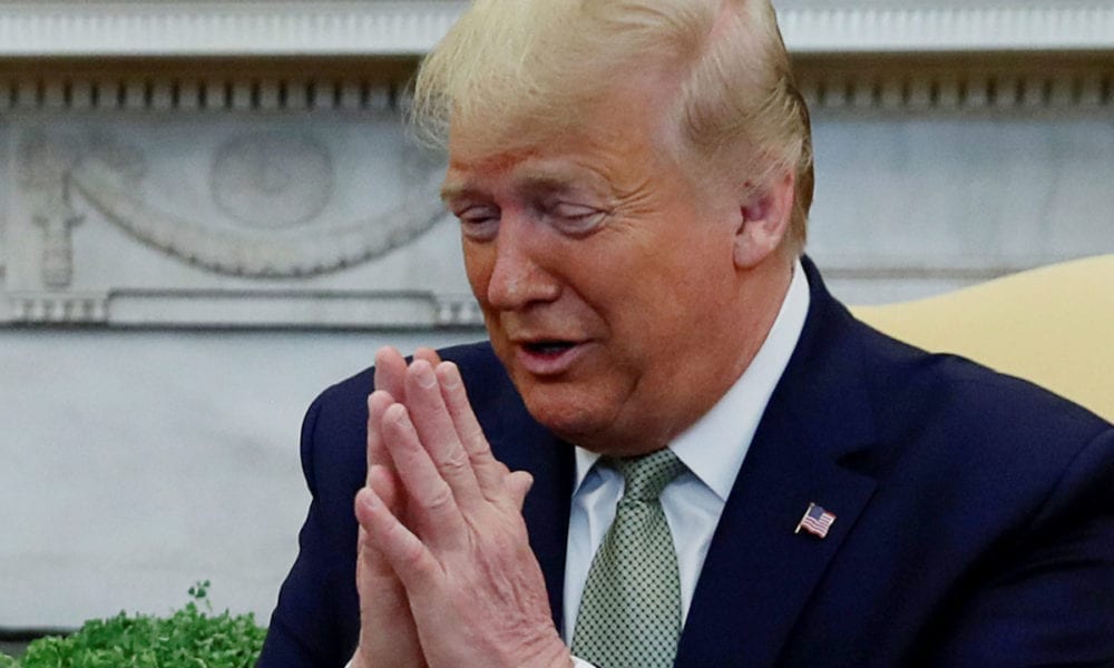 donald trump namaste reut