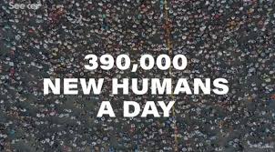 390000 New Humans A Day