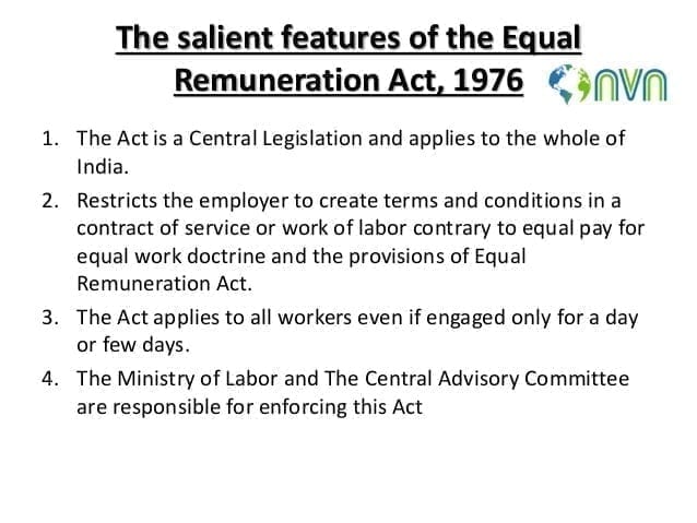 Equal Remuneration Act