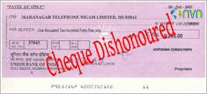 Cheque Dishonoured