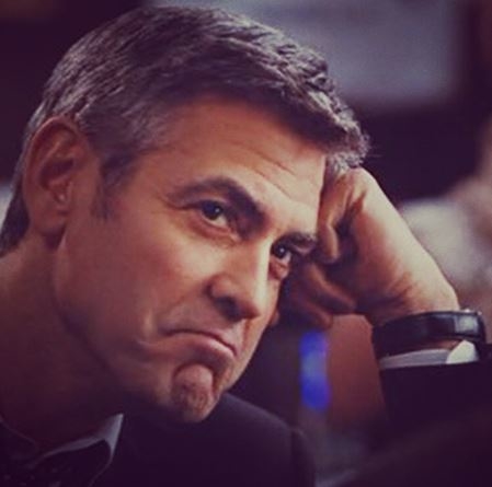 George Clooney cool attitude