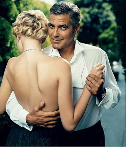 George Clooney being romantic