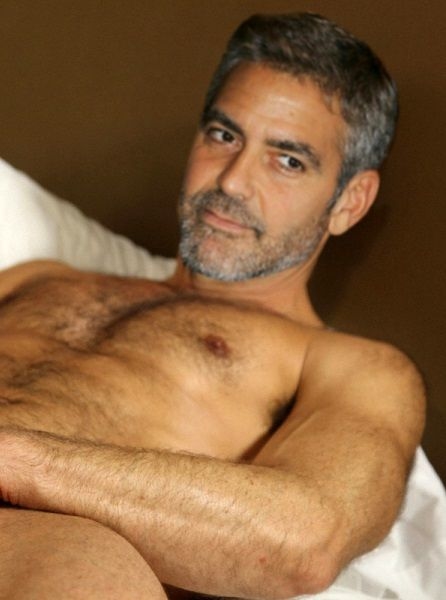 George Clooney hot in bed