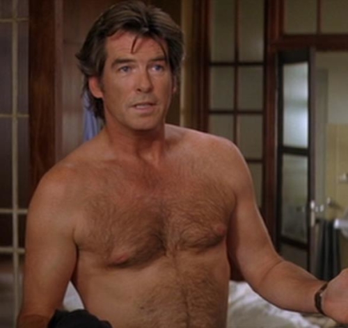 Pierce Brosnan shirtless
