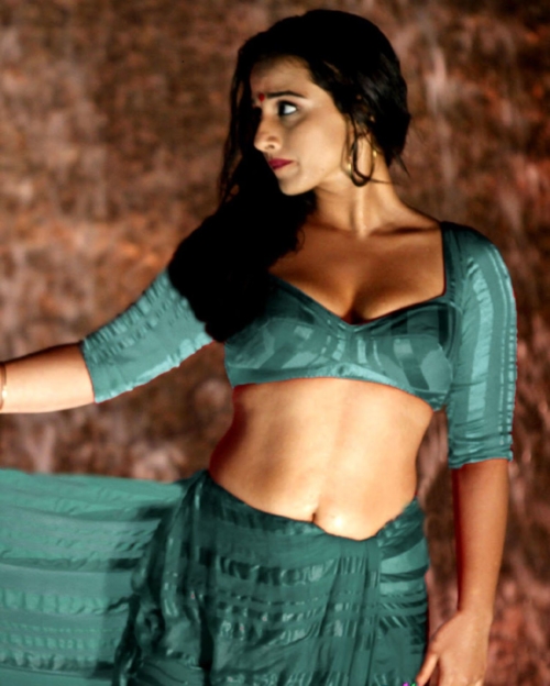Vidya Balan in green saree