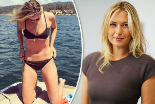 Maria Sharapova enjoying 
