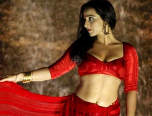 Vidya Balan in red saree