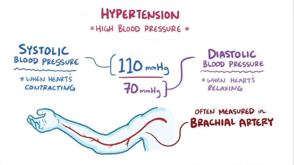 Systolic blood pressure and Diastolic blood pressure